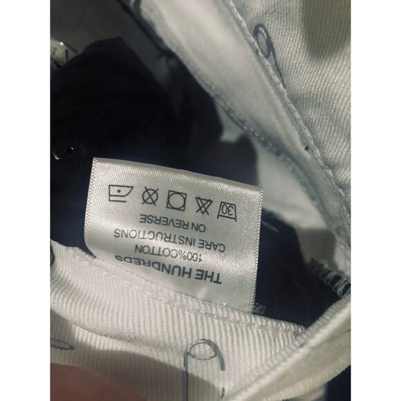 The Hundreds Skater Jeans White Denim Bomb AOP Pins - Picture 6 of 6